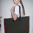 Load image into Gallery viewer, S2D3 LARGE BLACK CANVAS TOTE - Poli & Jo