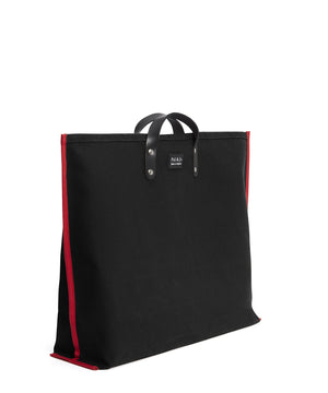 S3D3 LARGE BLACK CANVAS TOTE - Poli & Jo